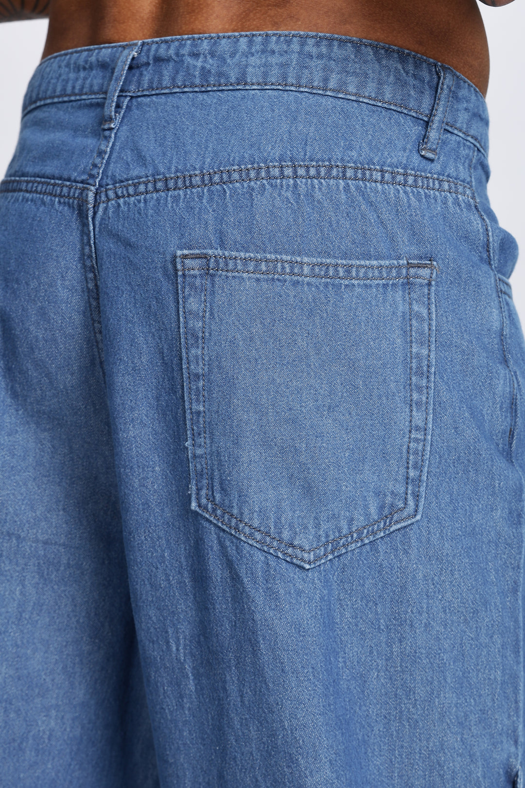 Twin- Flap Blue Cargo Pants