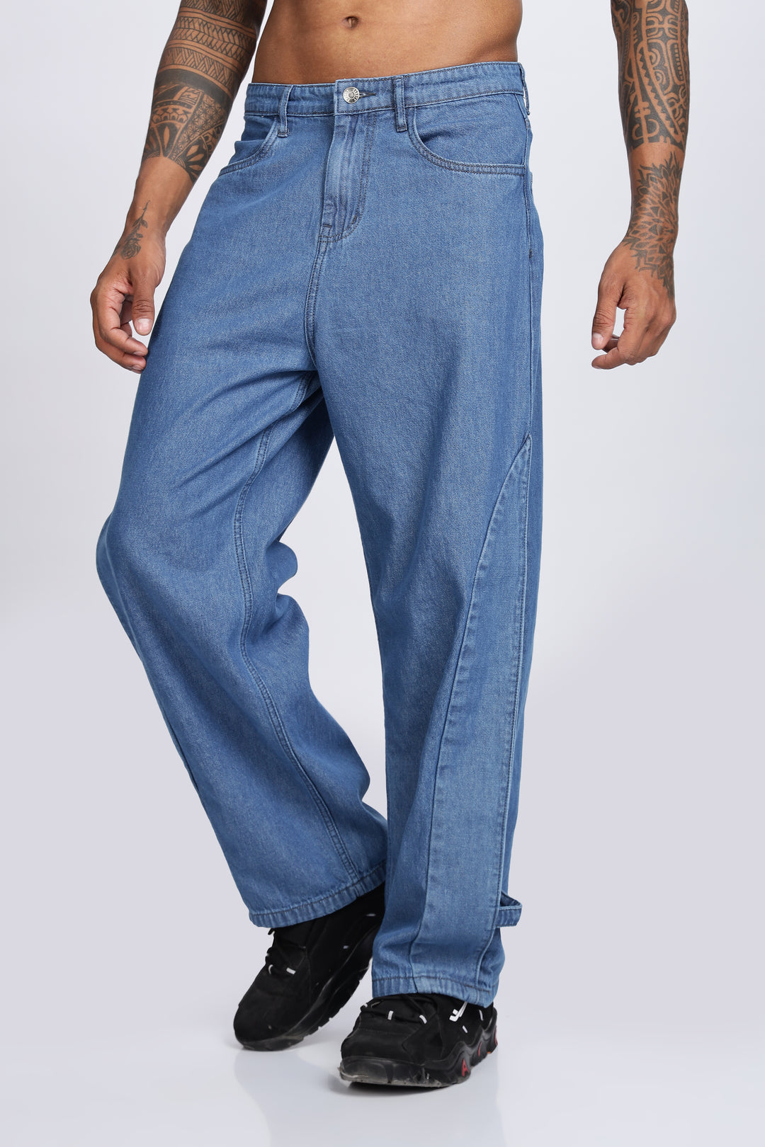 Twin- Flap Blue Cargo Pants
