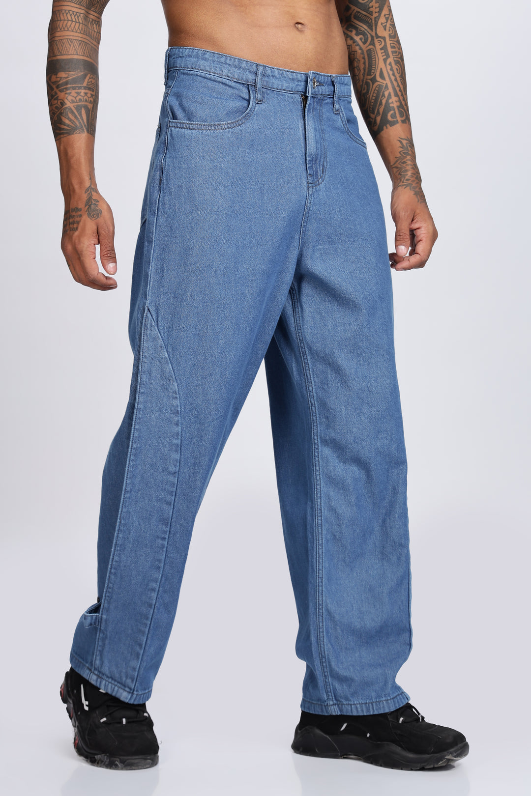 Twin- Flap Blue Cargo Pants