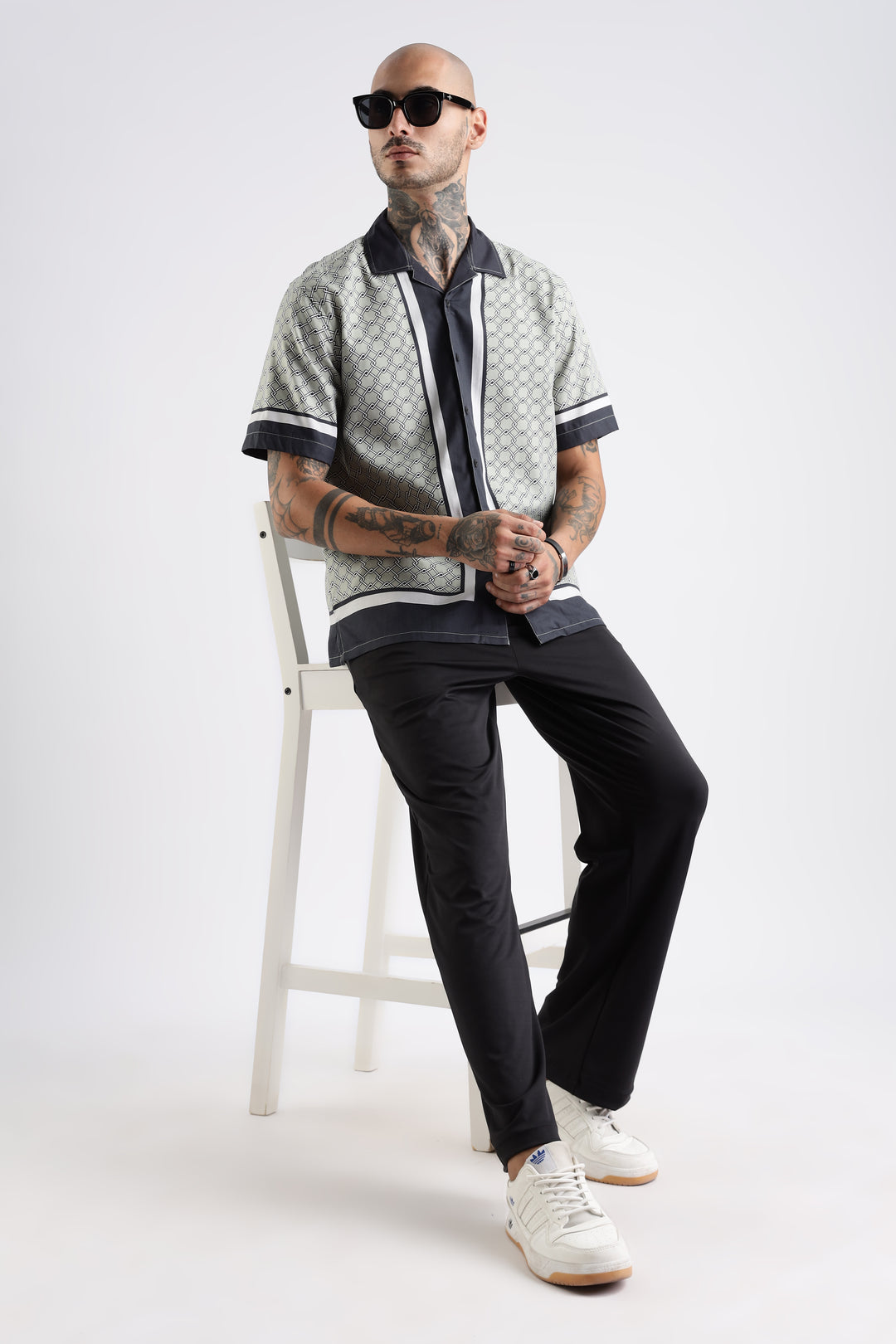 Classic: Mint Green Square Cuban Shirt