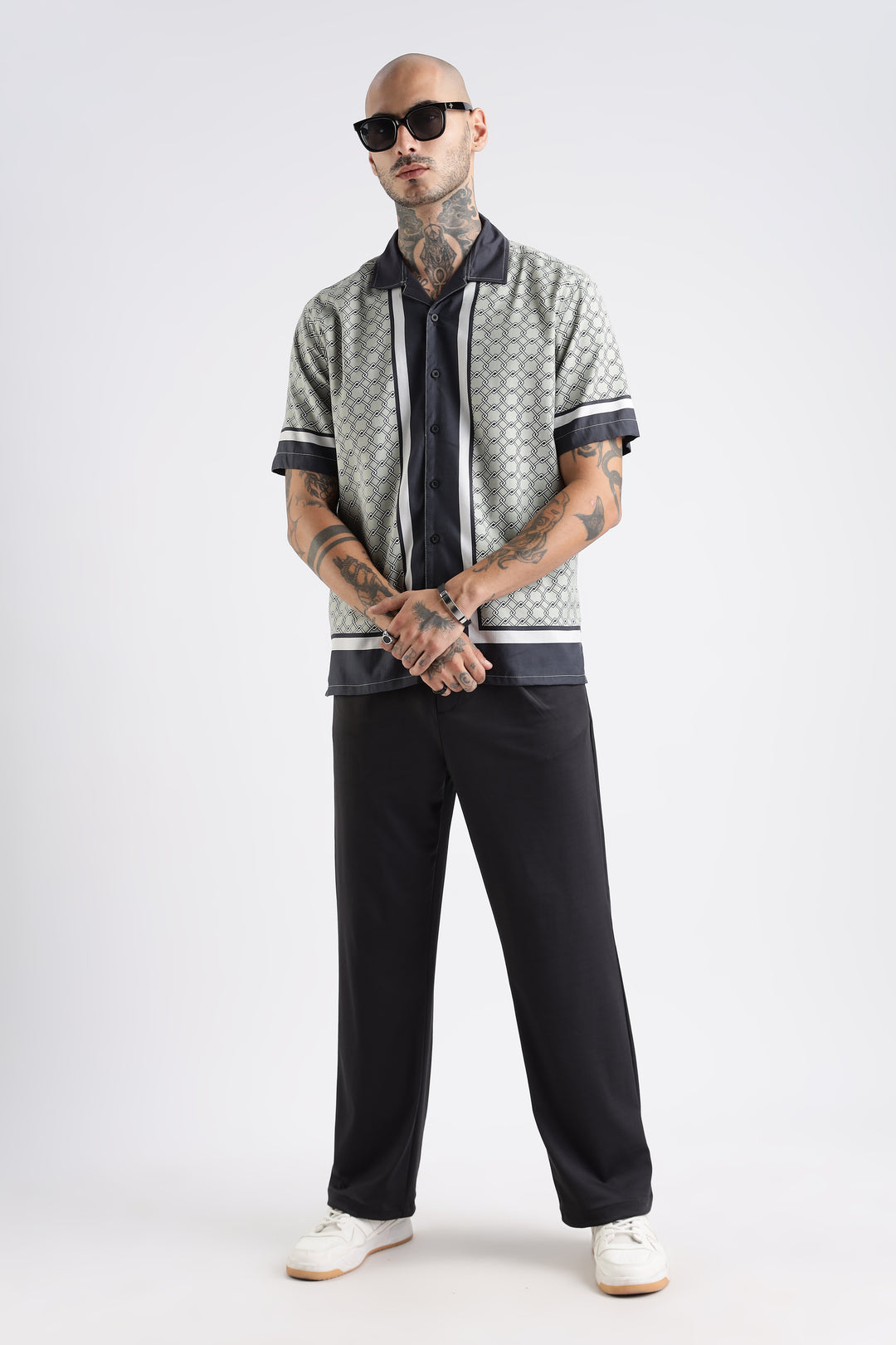 Classic: Mint Green Square Cuban Shirt