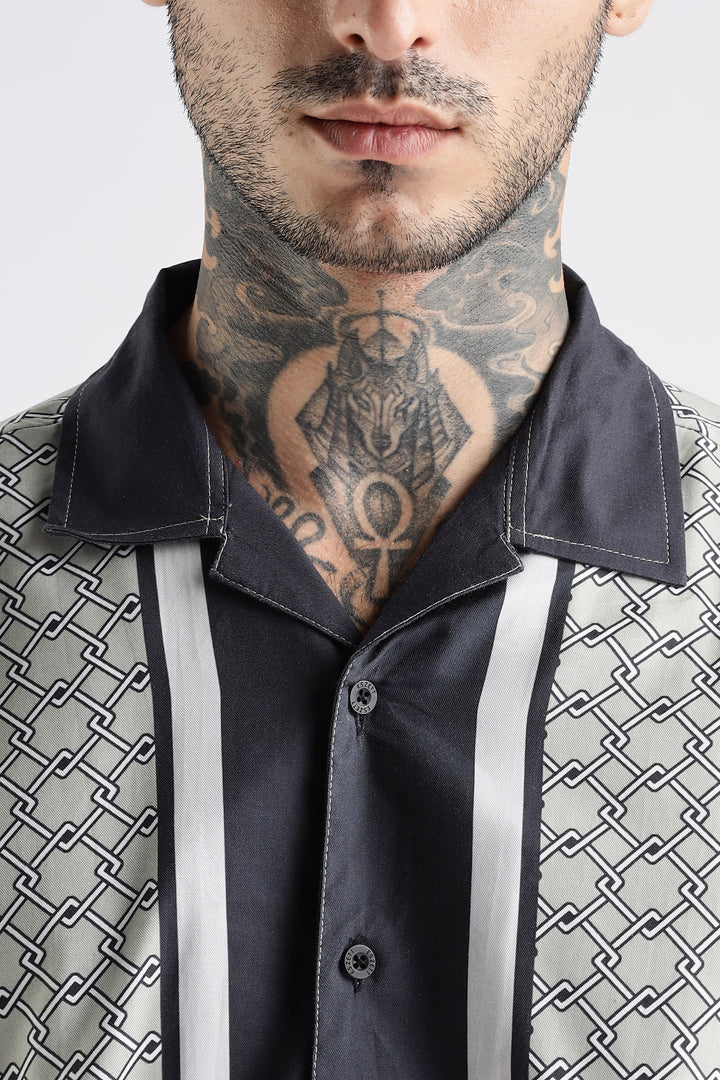 Classic: Mint Green Square Cuban Shirt