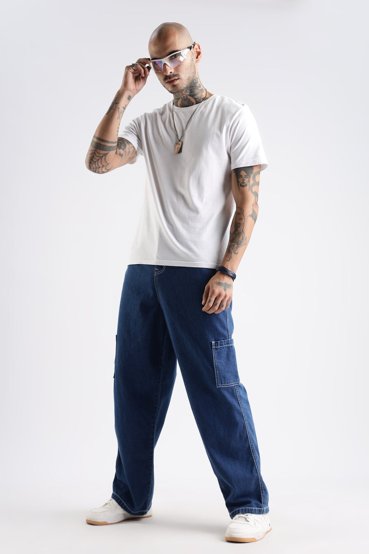 Originals: Denim Blue Cargo Pants