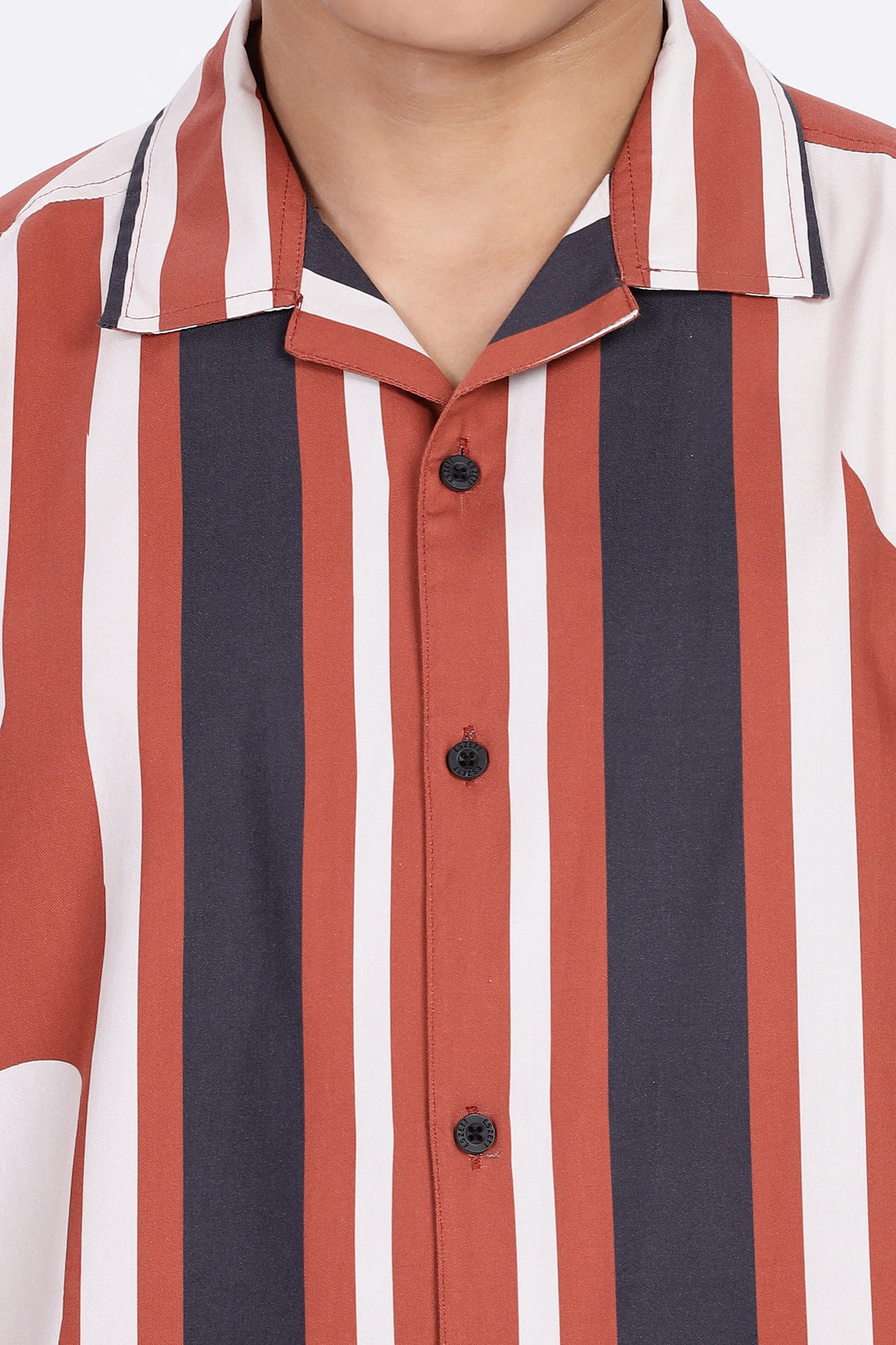 Classic: Abstract Printed Red Cuban Shirt