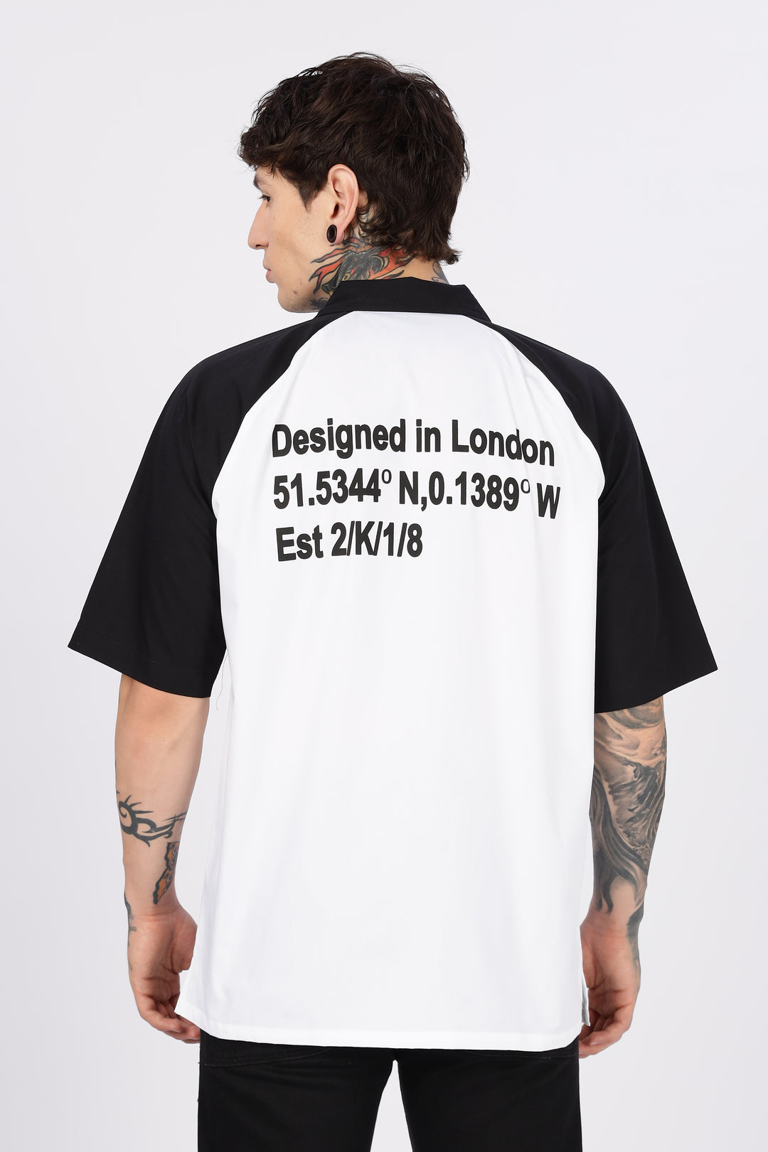 Shuttle: Oversized Black & White Shirt