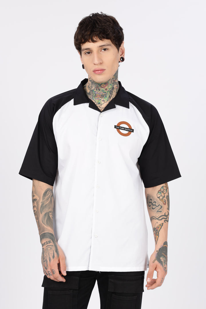 Shuttle: Oversized Black & White Shirt