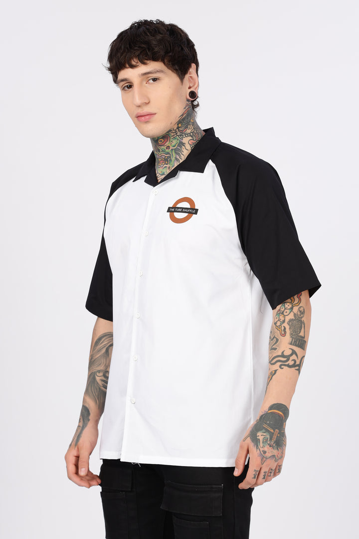 Shuttle: Oversized Black & White Shirt