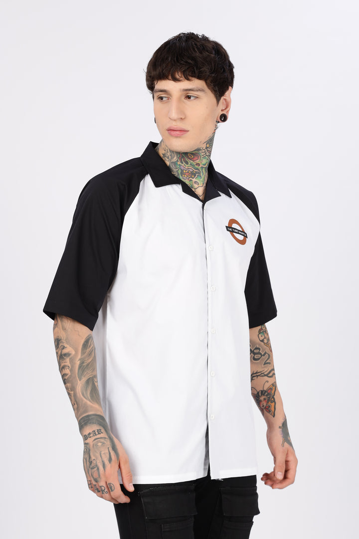 Shuttle: Oversized Black & White Shirt