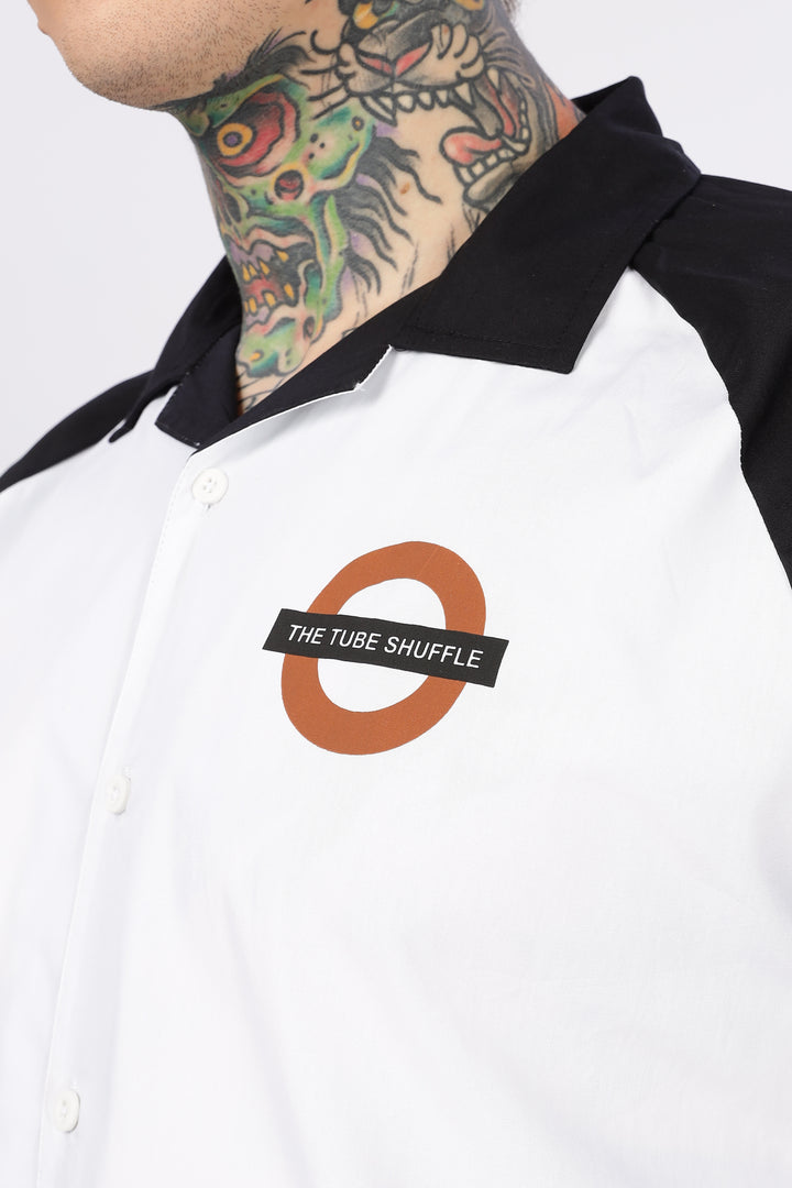 Shuttle: Oversized Black & White Shirt