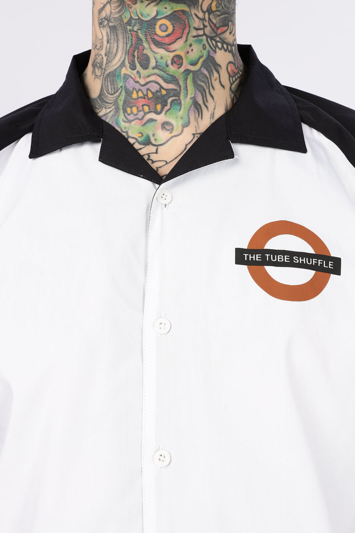 Shuttle: Oversized Black & White Shirt