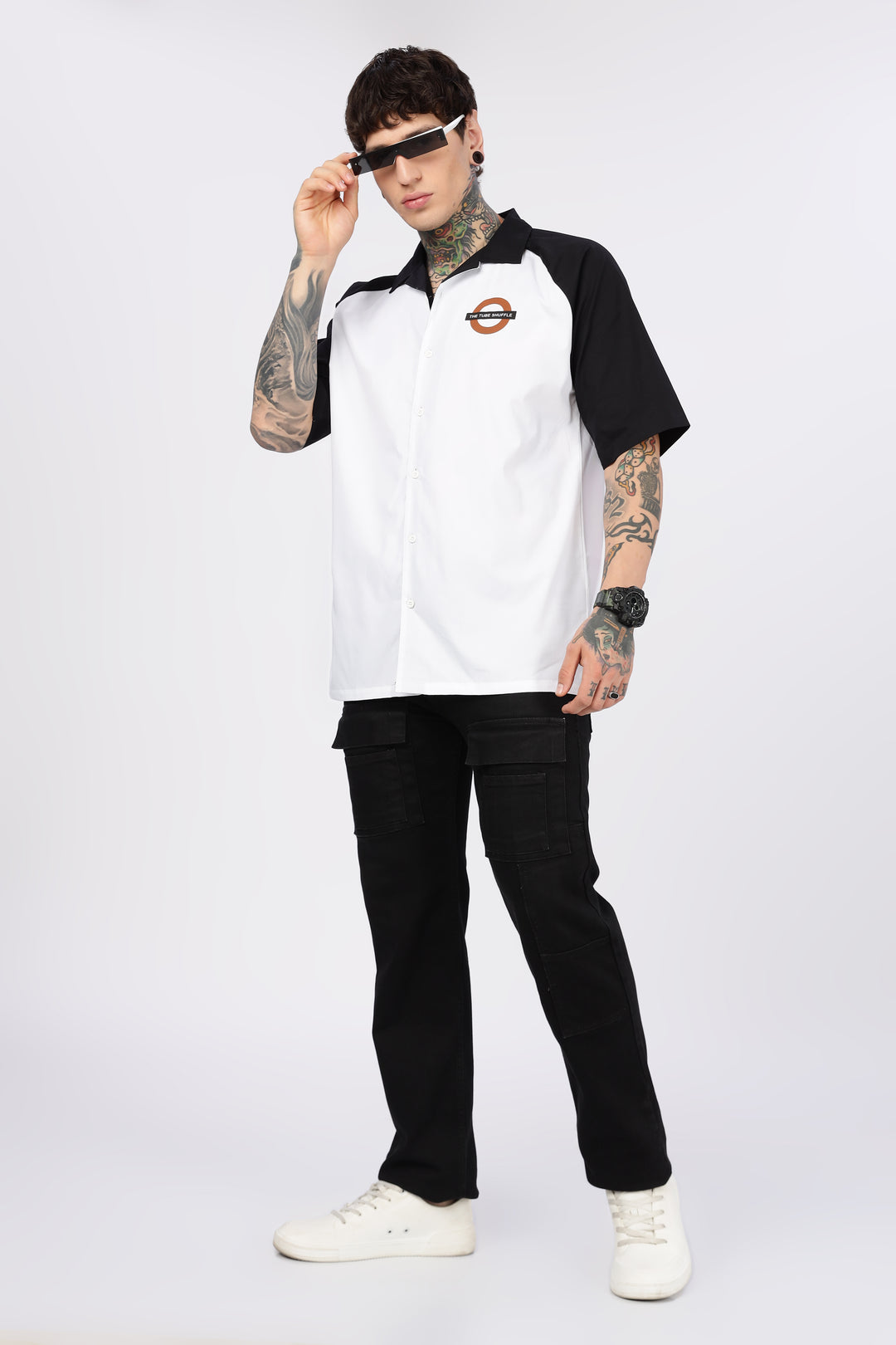 Shuttle: Oversized Black & White Shirt