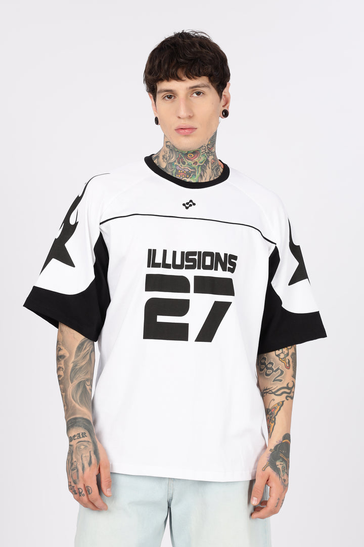 Illusions: Black & White Oversized T-Shirt