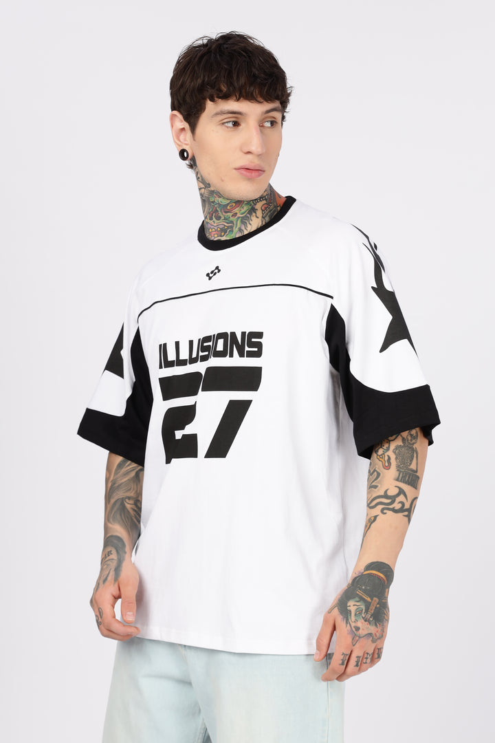 Illusions: Black & White Oversized T-Shirt