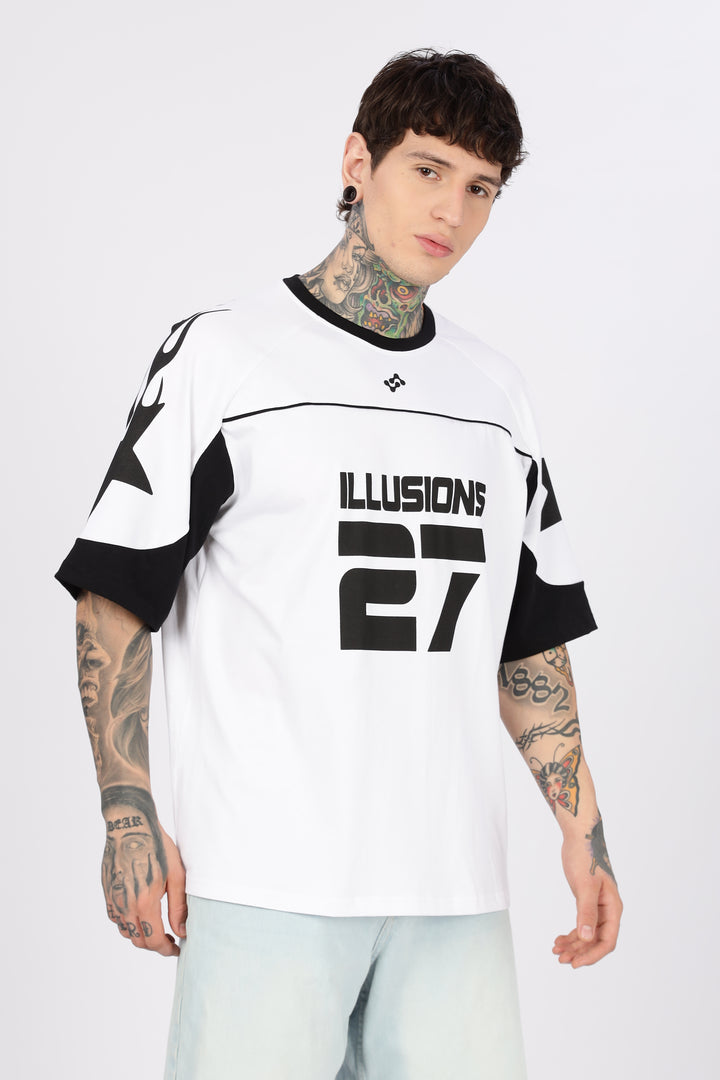Illusions: Black & White Oversized T-Shirt