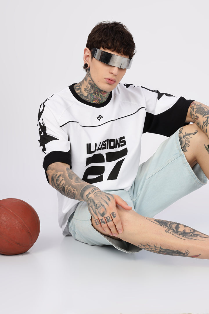 Illusions: Black & White Oversized T-Shirt