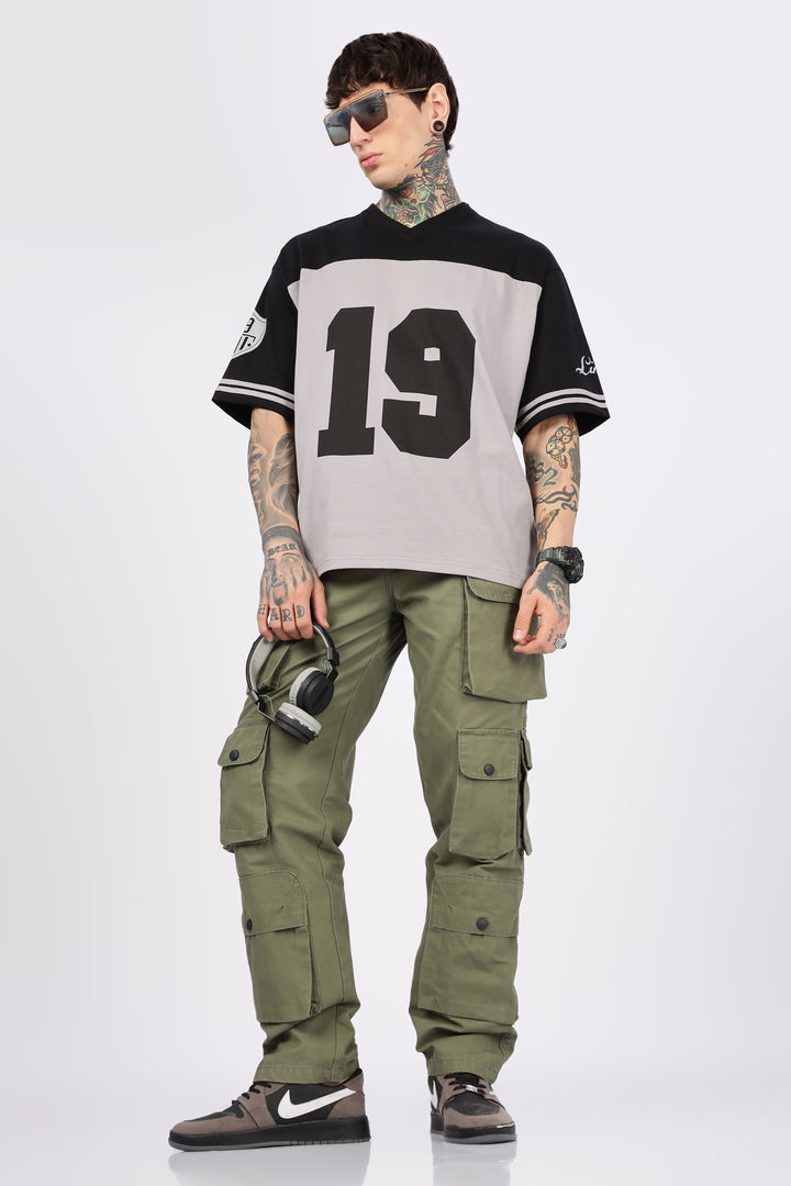 Green Canvas Multi- Pocket Cargo Pants