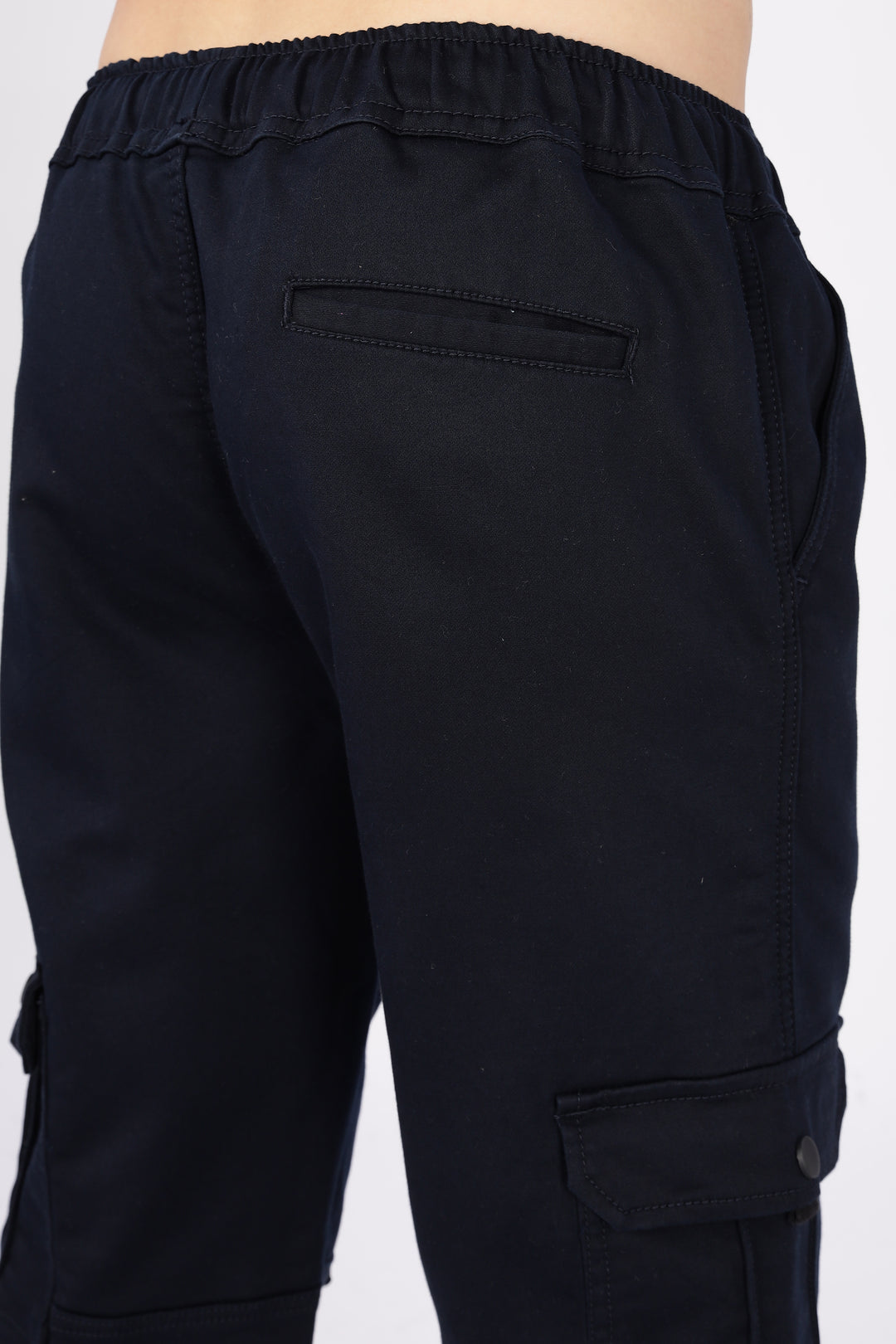 Navy Regular Fit Cargo Pants