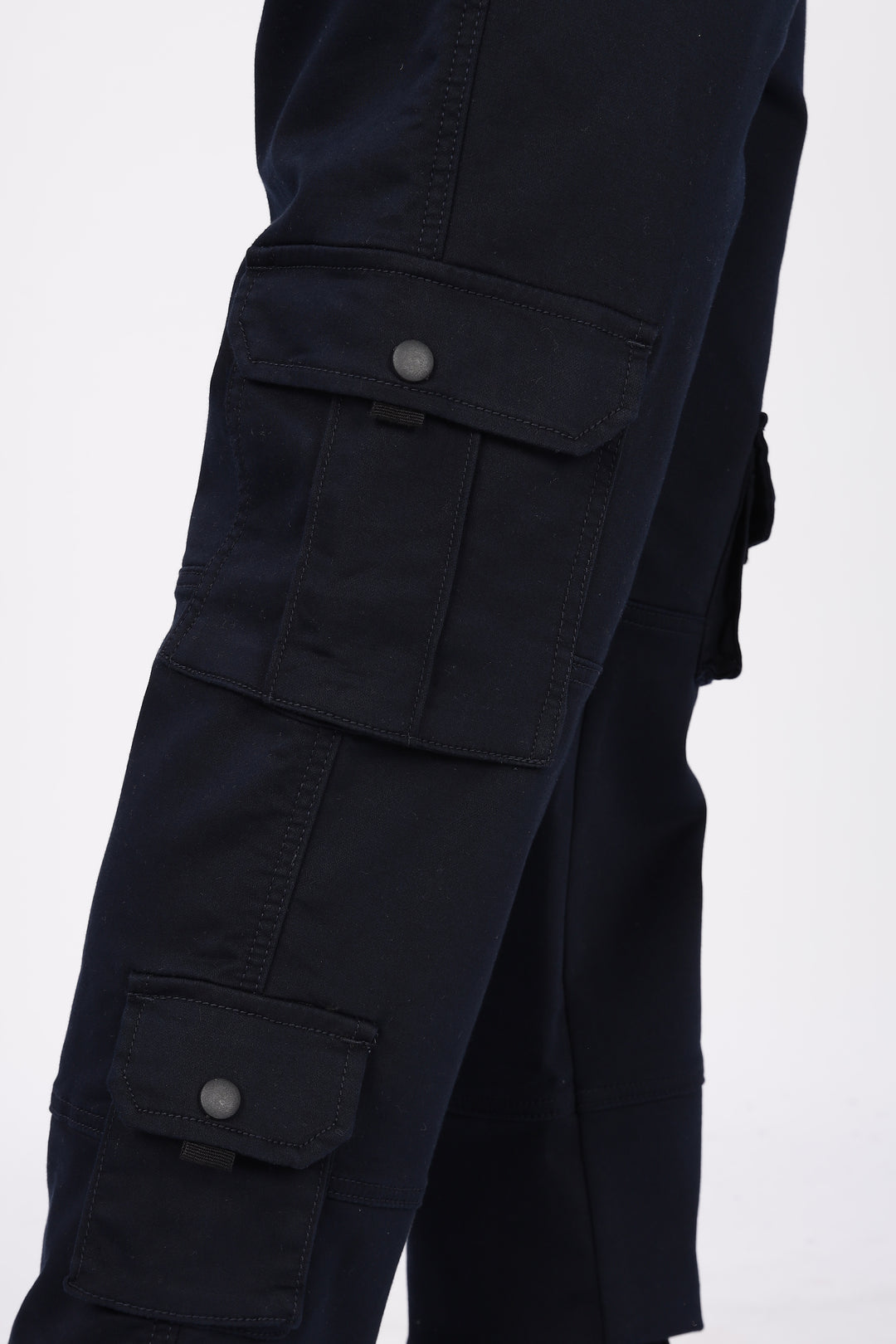 Navy Regular Fit Cargo Pants