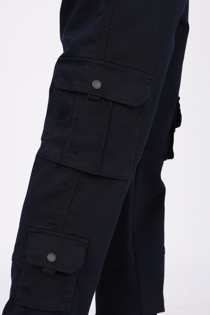 Navy Regular Fit Cargo Pants