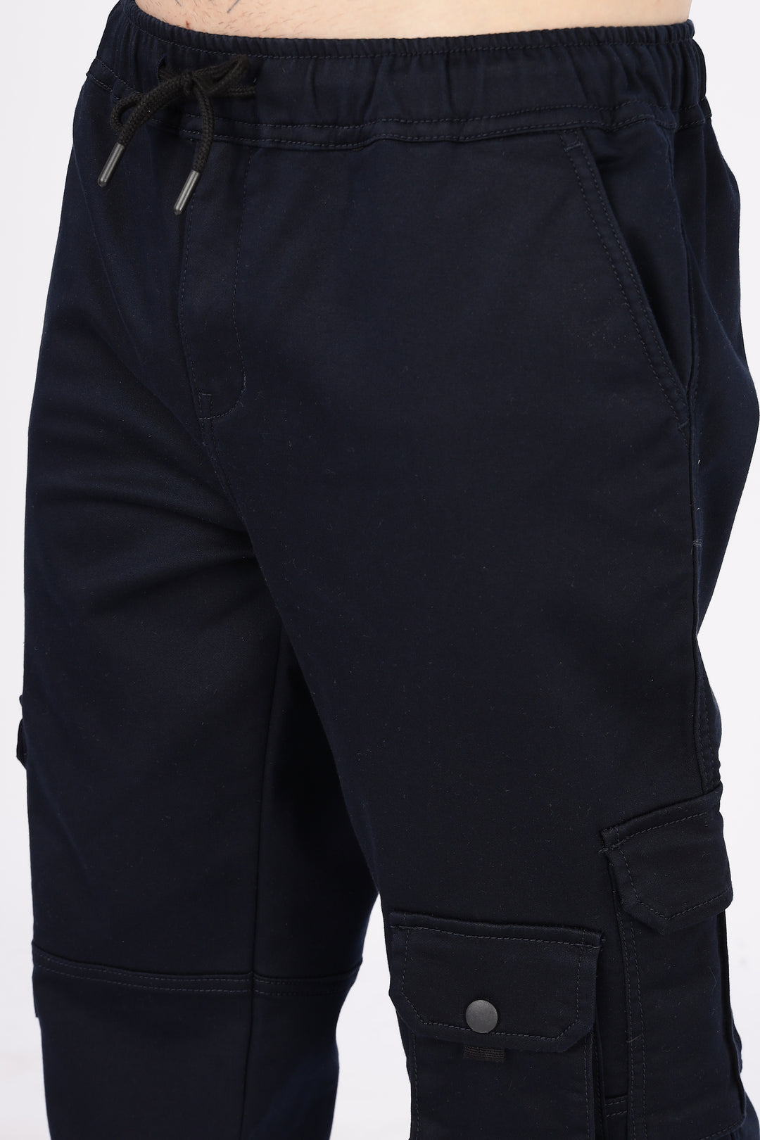 Navy Regular Fit Cargo Pants