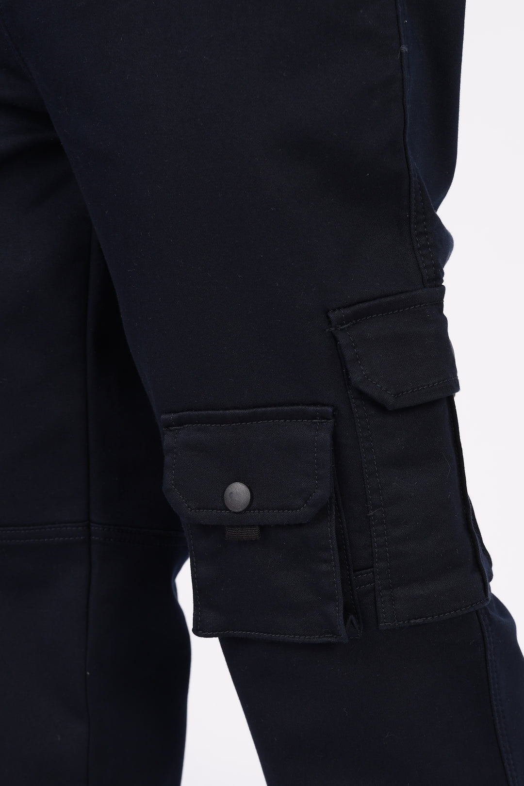 Navy Regular Fit Cargo Pants
