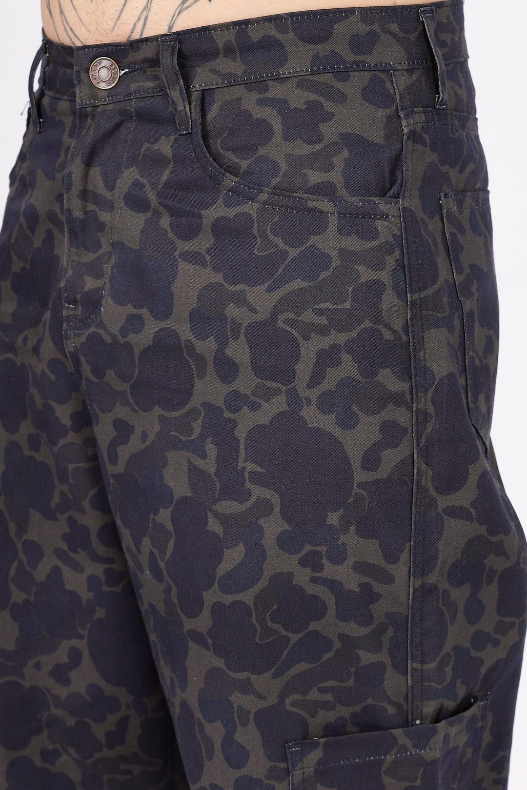Camouflage Printed Baggy Cargo Pants