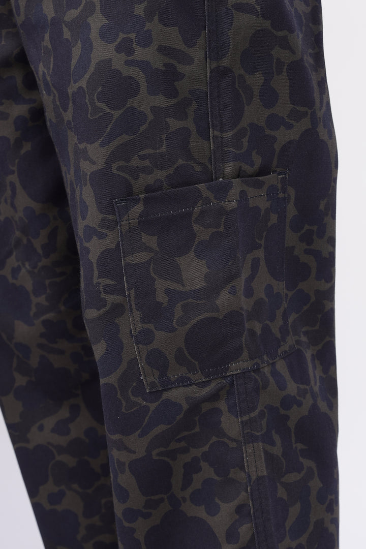 Camouflage Printed Baggy Cargo Pants