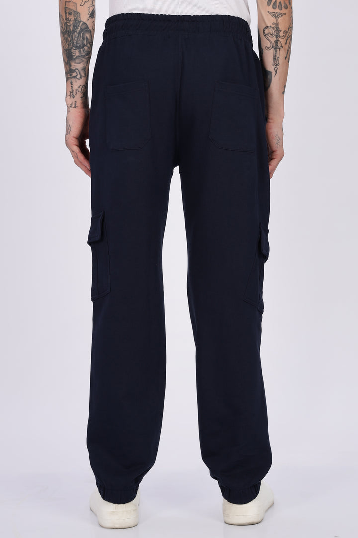 Navy Blue Regular Fit Joggers