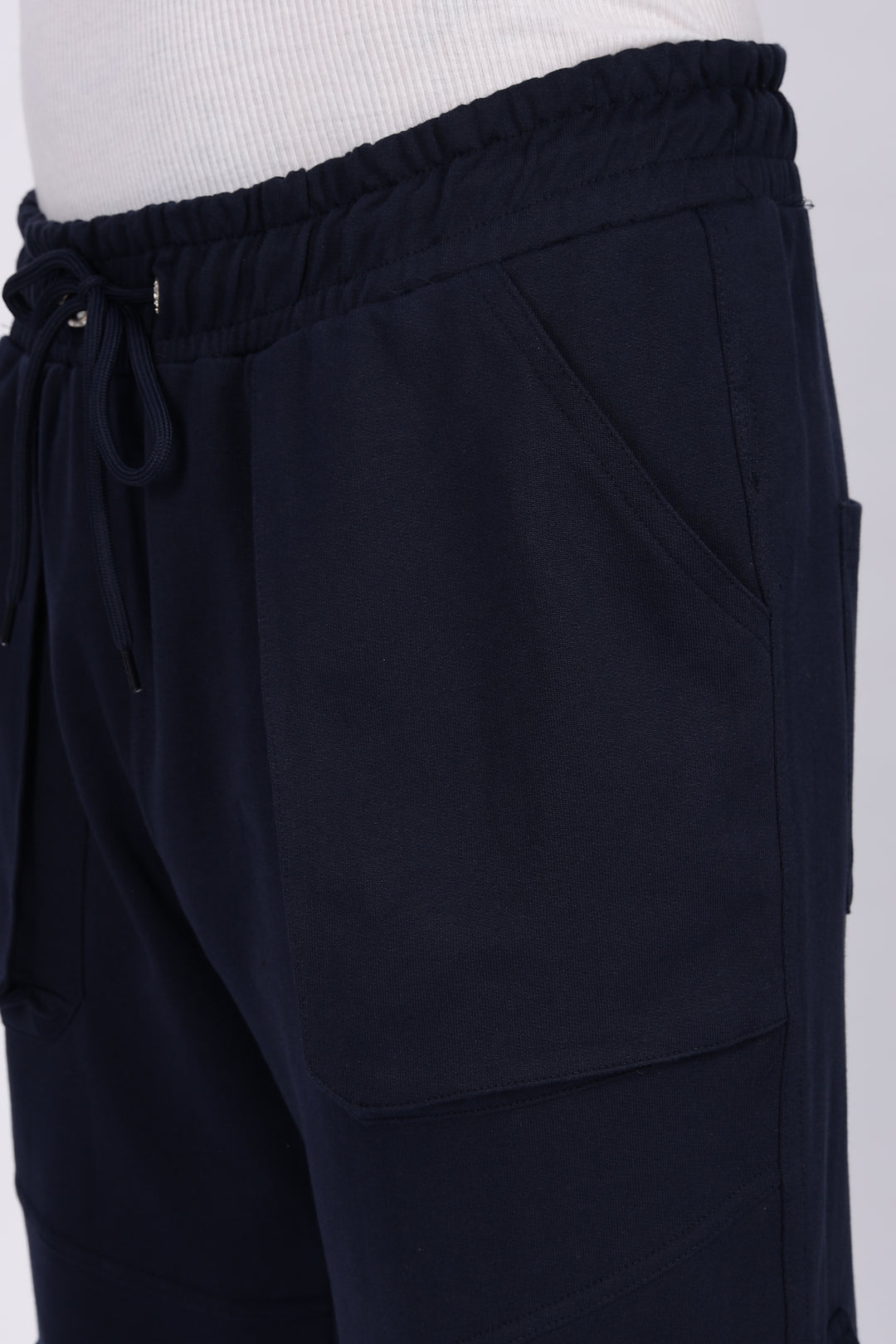 Navy Blue Regular Fit Joggers