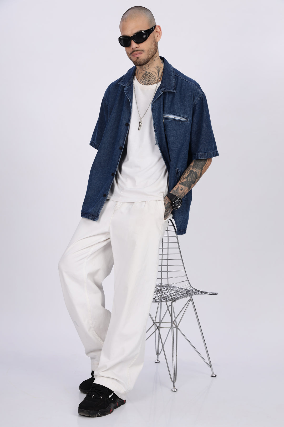 Denims: Oversized Blue Shirt