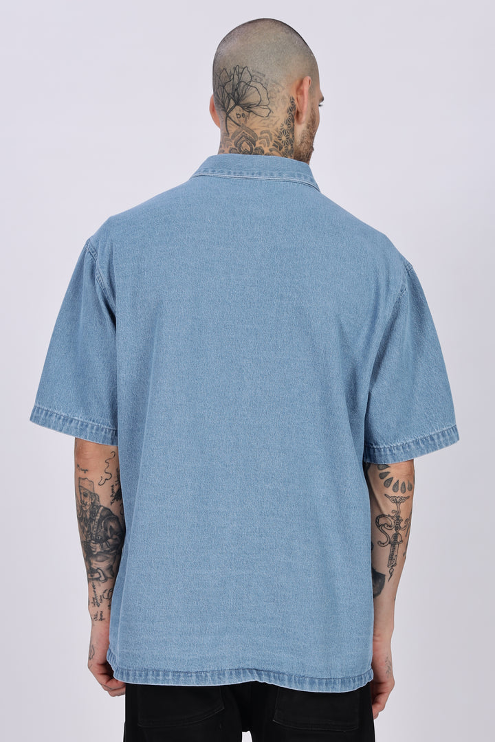 Denims: Ice Utility Oversized Shirt