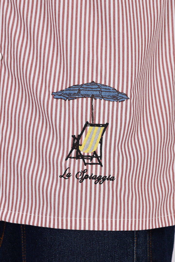 Holiday Chair : Embroidery Cuban Shirt