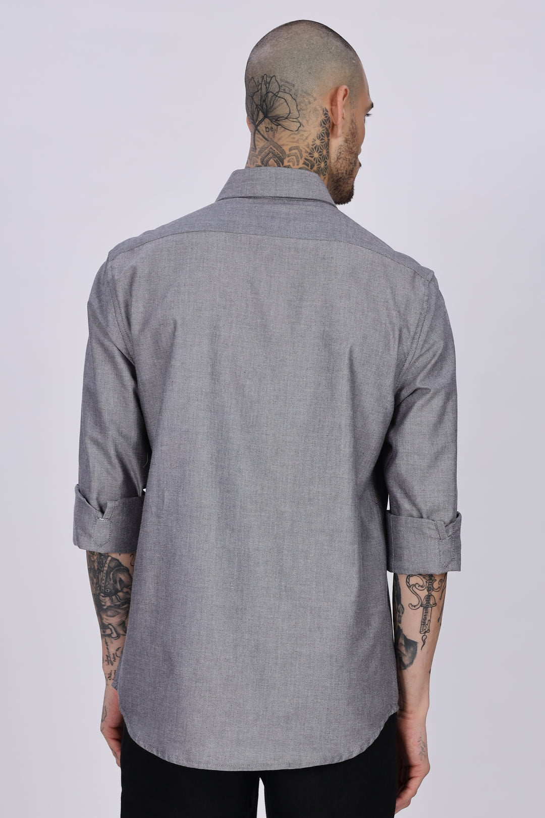 Abstract Horse: Grey Embroidery Shirt