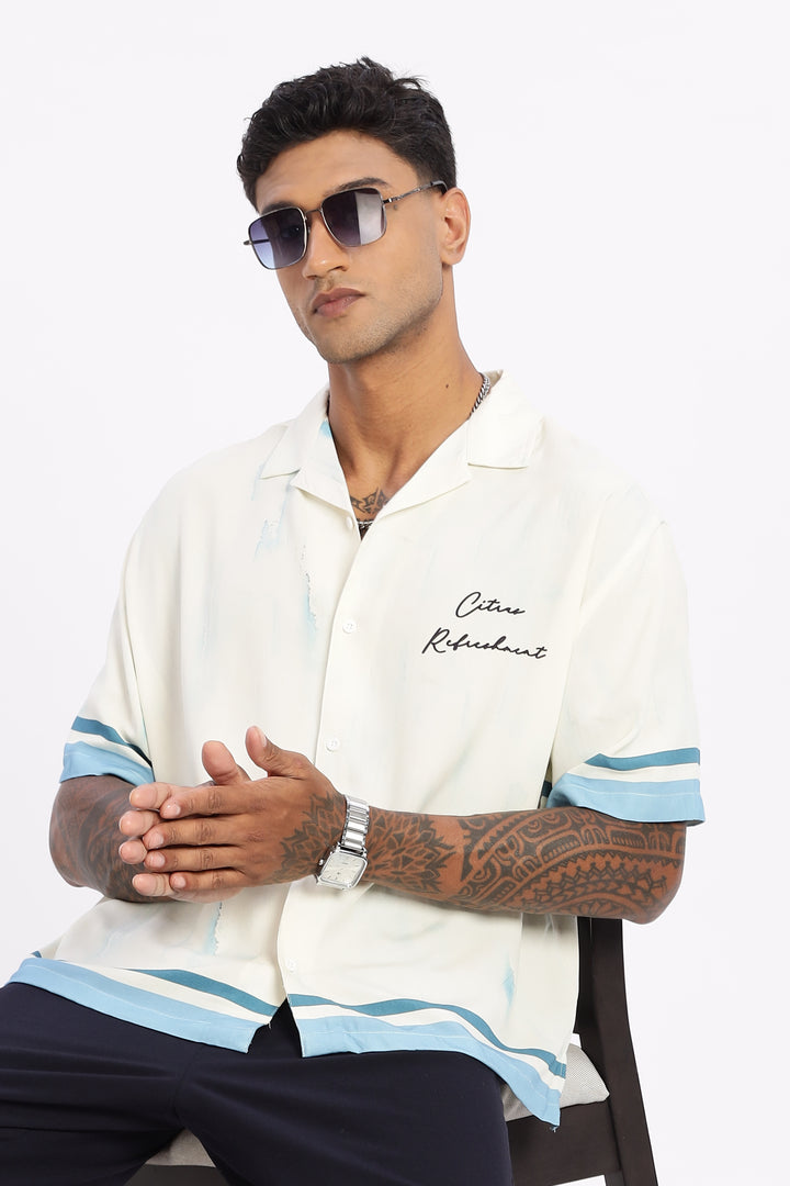 Citrus: Boxy Oversized Cuban Shirt