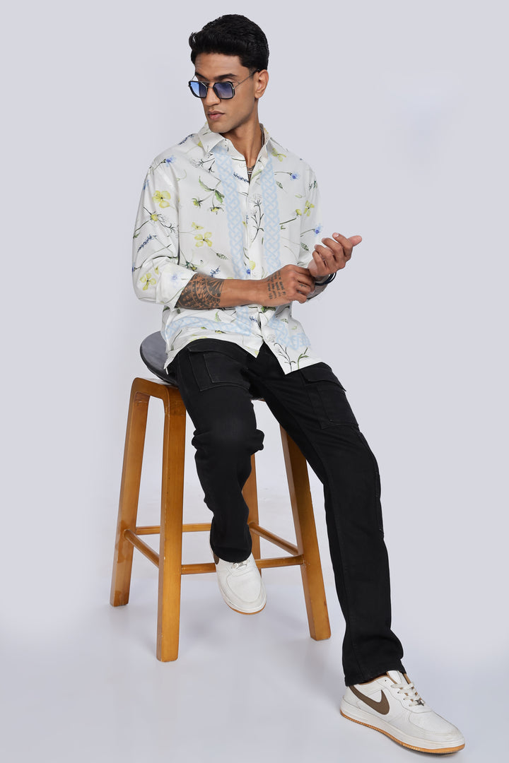 Floral Block Printed Shirt