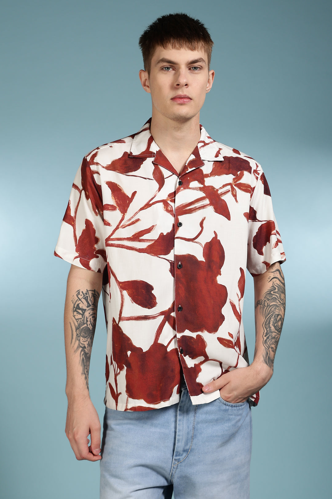 Acrylic Pearl Cuban Shirt