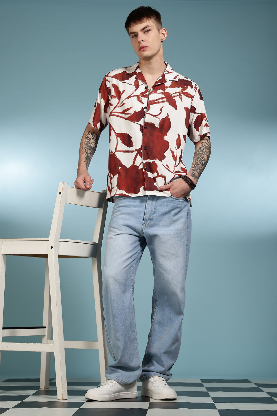Acrylic Pearl Cuban Shirt