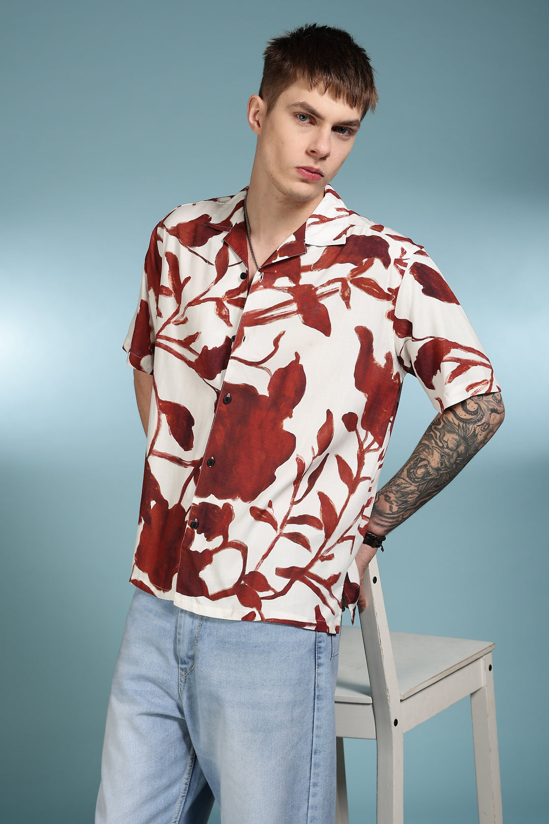 Acrylic Pearl Cuban Shirt