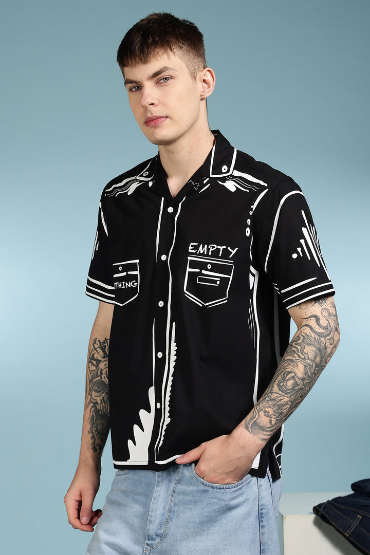 Outline : Black Cuban Shirt