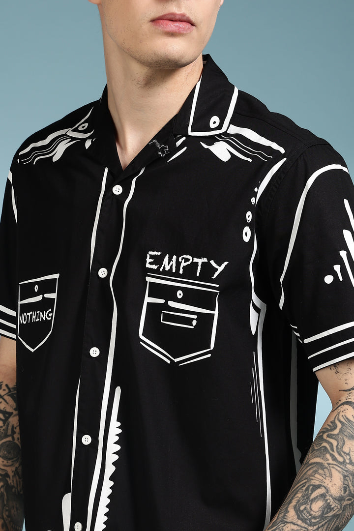 Outline : Black Cuban Shirt