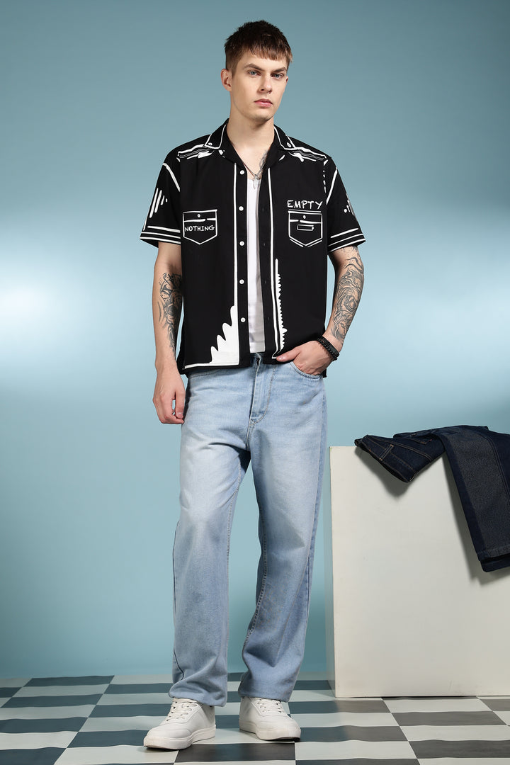 Outline : Black Cuban Shirt