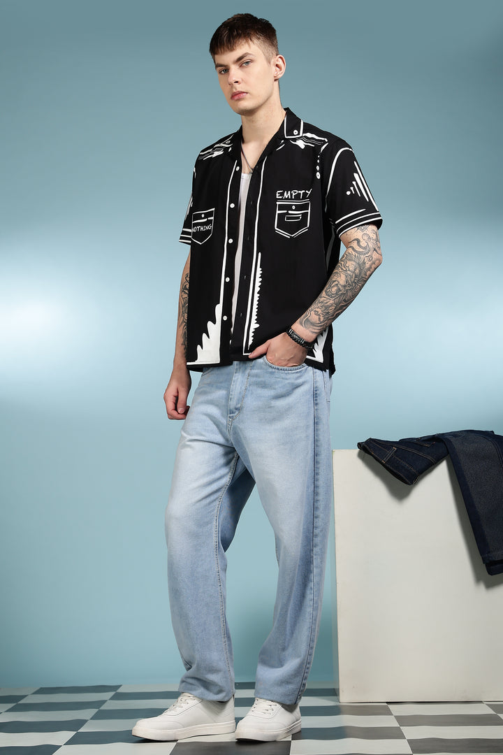 Outline : Black Cuban Shirt