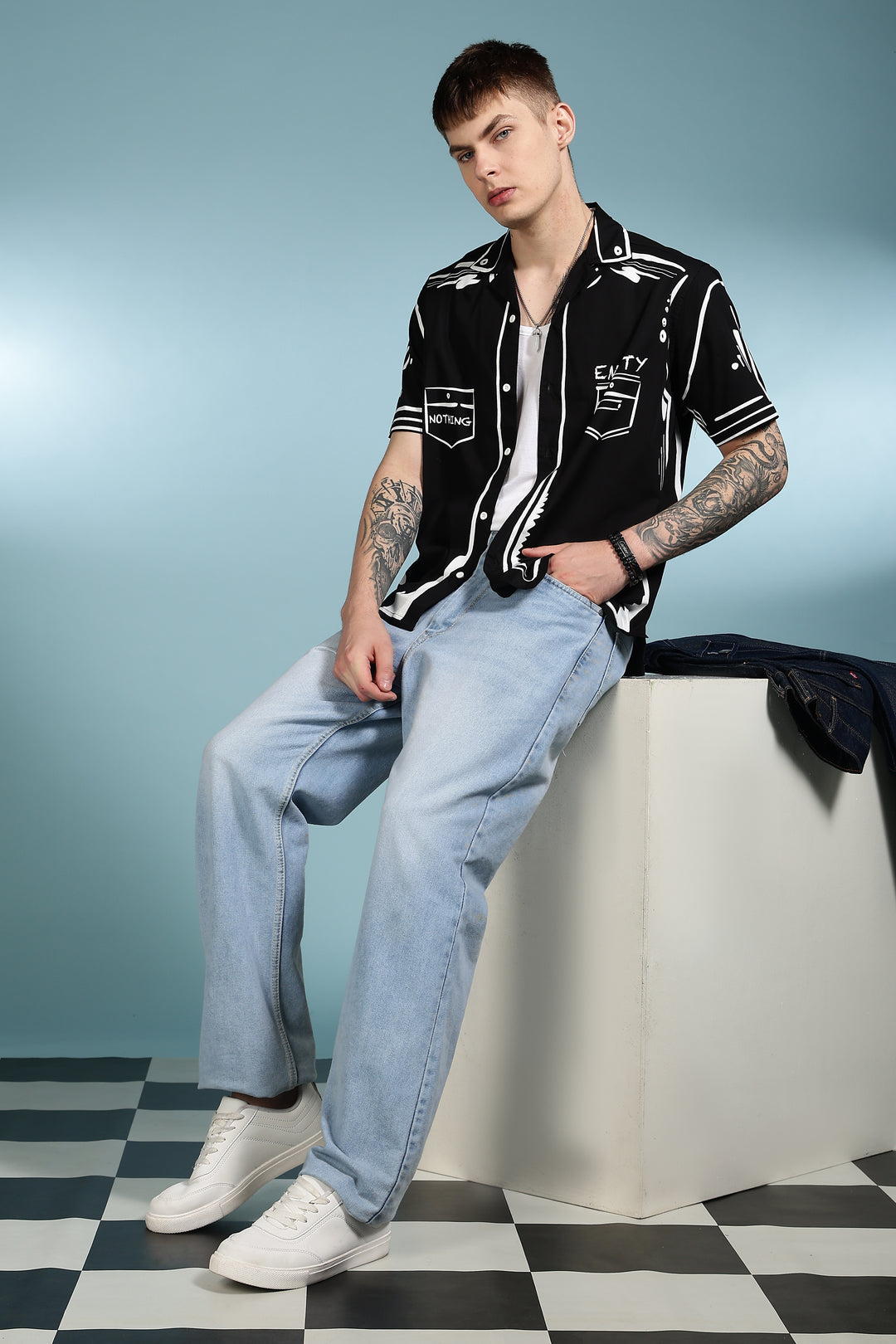 Outline : Black Cuban Shirt