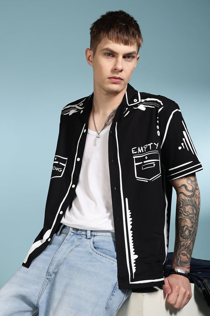 Outline : Black Cuban Shirt