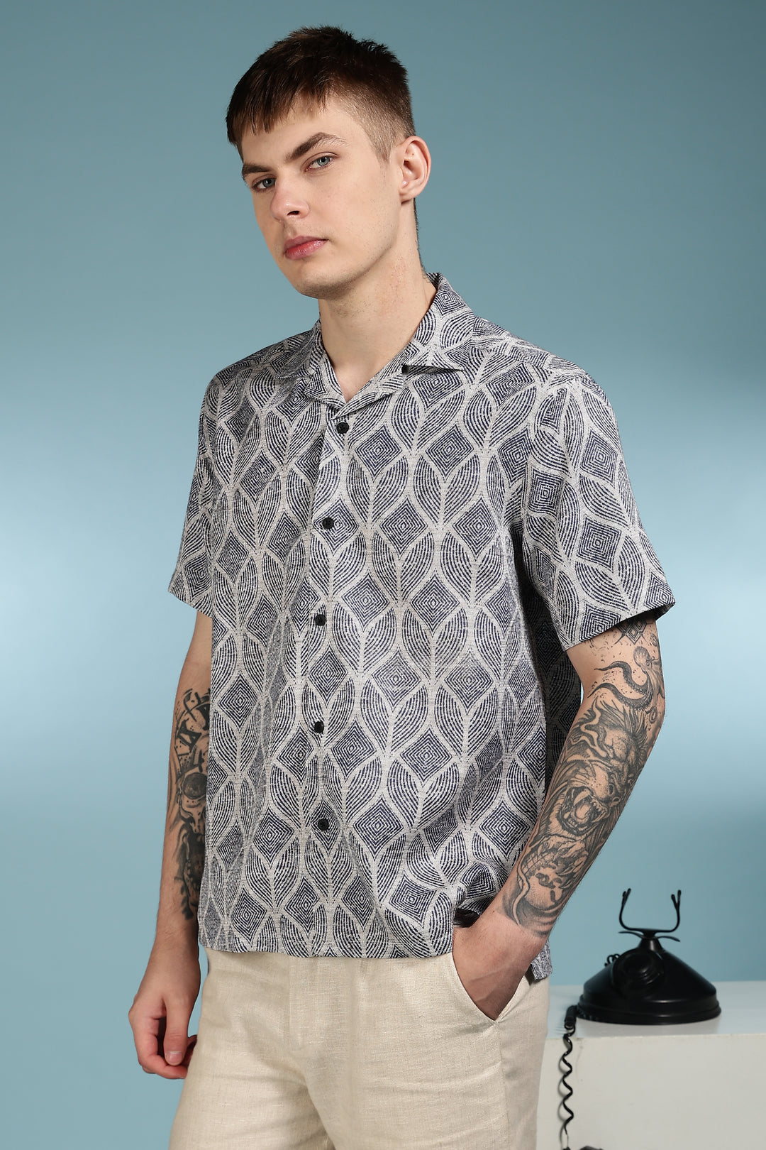 Dimensional Cuban Shirt