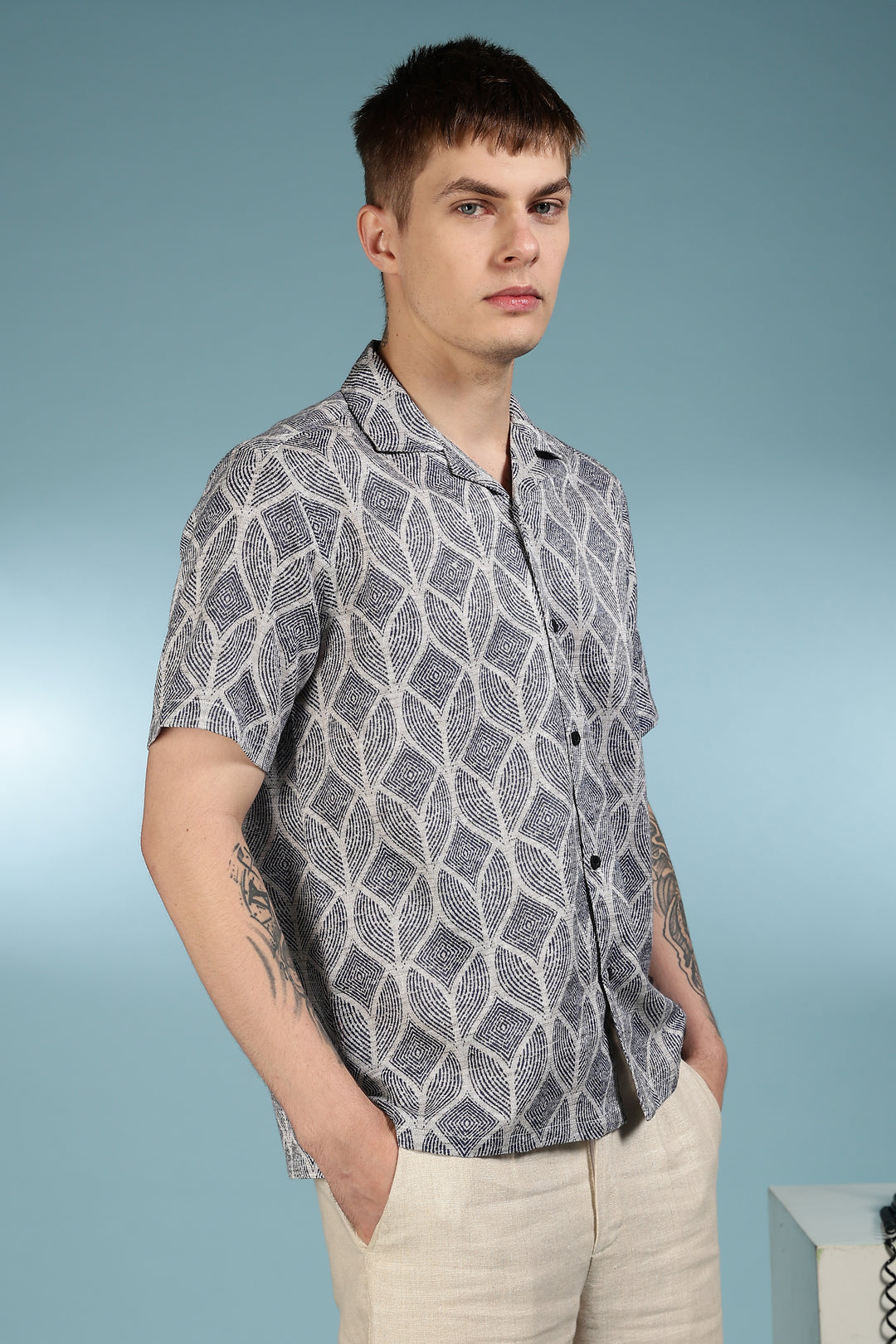 Dimensional Cuban Shirt