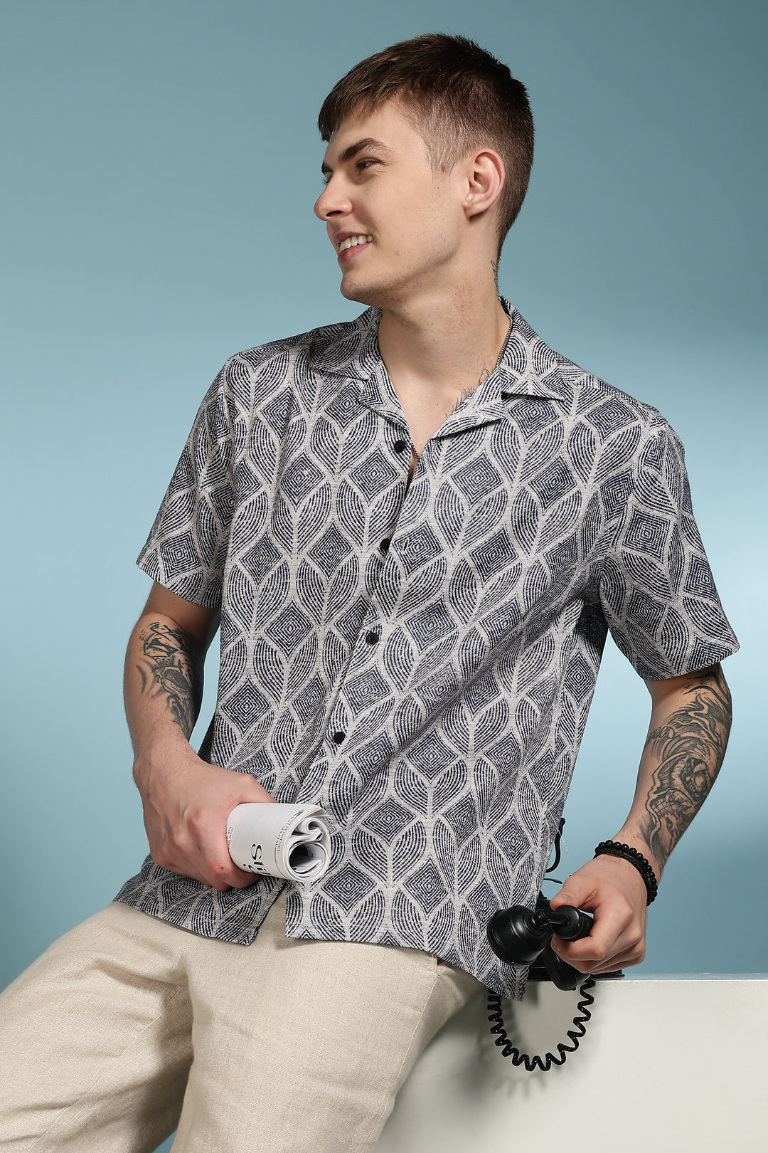 Dimensional Cuban Shirt