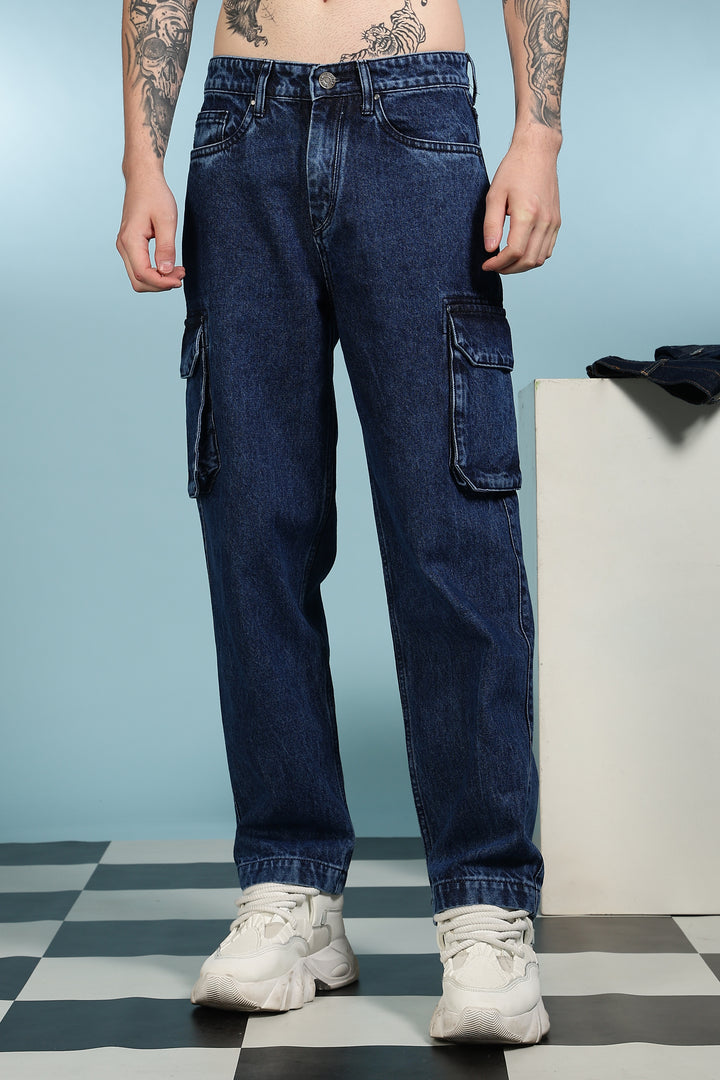 Classic: washed twin pockets cargo pants