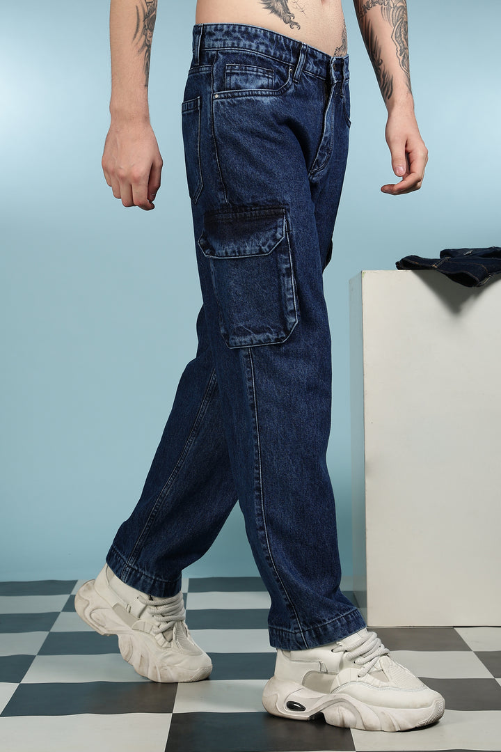 Classic: washed twin pockets cargo pants
