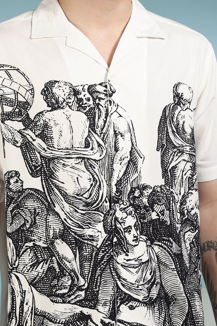 Neolithic art Cuban Shirt